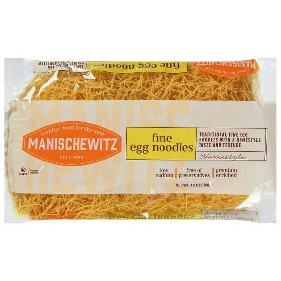 Manischewitz Noodles, Egg Fine Homestyle (Pack of 2)