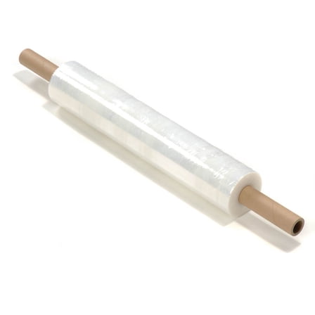 80 Gauge Stretch Wrap Extended Core Handle, 10" x 1000', Lot of 4
