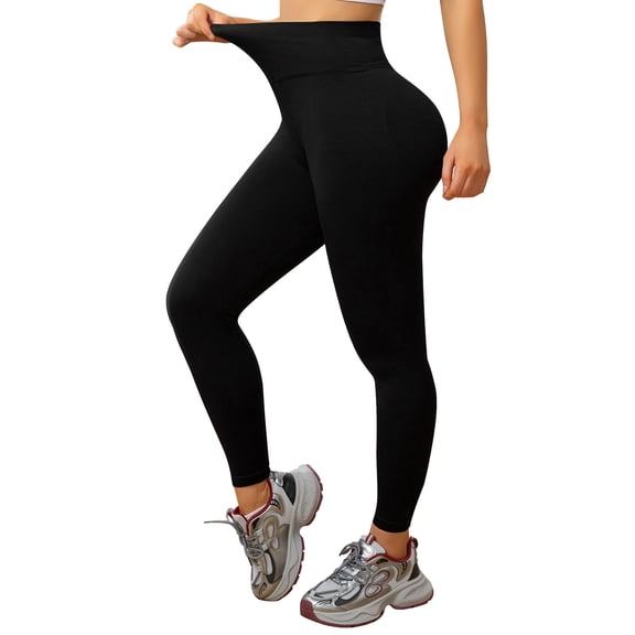 Athlemo Anti-cellulite Slimming Premium High Waist Tummy Control Shapewear Leggings Pant Black