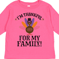 thumbnail image 4 of Inktastic Thanksgiving Girl Turkey Thankful for Family Girls Long Sleeve Toddler T-Shirt, 4 of 5