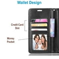 thumbnail image 3 of Motorola Moto G Fast Case, Starshop Premium Leather Wallet Pocket Credit Card Slots-Black, 3 of 6