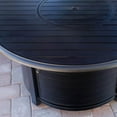 thumbnail image 4 of AZ Patio Heaters Rond Aluminium Propane Extérieur Patio Foyer, Noir Mat, 4 of 5
