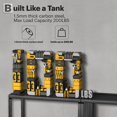 thumbnail image 4 of Power Tool Organizer for Tool Storage  Drill Holder Wall Mount with Charging Station  Tool Holder and Storage Rack for Garage Organization  Heavy Duty Metal Tool Shelf with Battery Holder, 4 of 9
