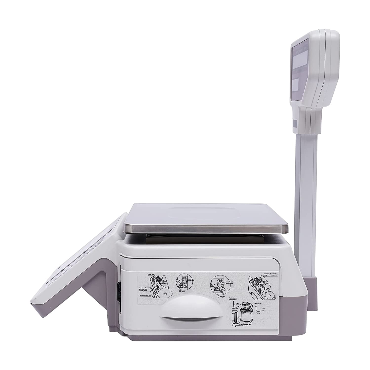 FETCOI Electronic Price Computing Scale, 66lb Multifunctional Electronic Commercial Food Meat Produce Weight Scale with LCD Screen for Weighing, Setting Prices, Making Change