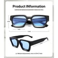 thumbnail image 4 of Gafas de sol Pro Acme Square Thick Frame UV400 para hombre y mujer, 4 of 6
