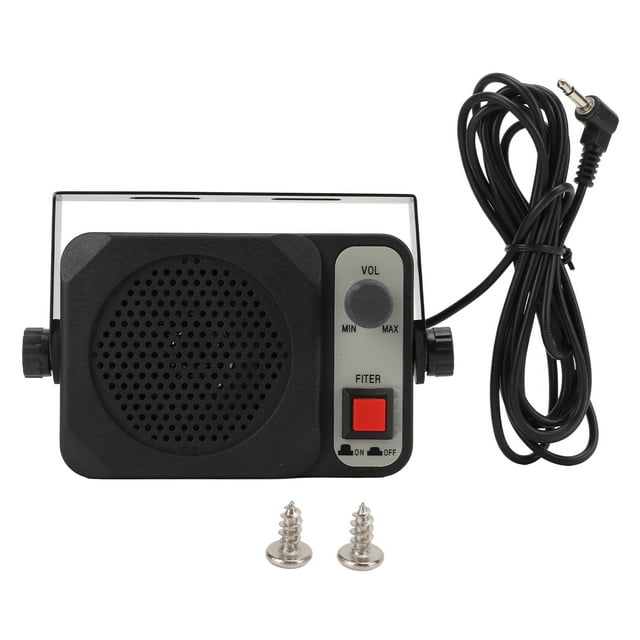 Talkie External Speaker, 8 Ohms Clear Sound Portable Car 2 Way Speaker Hifi For