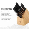 thumbnail image 2 of Juego de bloques de cuchillos Victorinox Swiss Classic de 15 piezas, color negro, 2 of 7