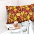 thumbnail image 4 of Salouo Autumn Mosaic Maple Leaves Pattern Pillow Cases,1PC Pillow Covers with Envelope Closure Decorative Pillow Case for Bed Couch,Pillows Not Included-20"x30", 4 of 6