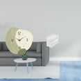 thumbnail image 2 of Reloj de pared con diseño de dibujos animados y caja de almacenamiento de papel higiénico moderna de acrílico, ideal para la decoración de la cocina,, 2 of 8
