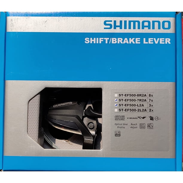 Shimano ST-EF500 Juego de manetas de freno/cambio 3 x 7 velocidades negro