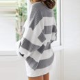 thumbnail image 3 of Aellinatey Women's Fall Long Sleeve Oversized Loose Neck Knitted Pullover Sweater, 3 of 8