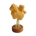 thumbnail image 1 of Decoración del tablero del automóvil Caballo mecedor Decoración Madera Lindo Regalo Escultura para Estilo C, 1 of 7