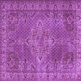 thumbnail image 1 of Ahgly Company Indoor Square Persian Purple Traditional Area Rugs, 3' Square, 1 of 4