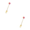 thumbnail image 2 of Wosthever Estilo de dibujos animados Adorable Vajilla Reutilizable Lavable Revolviendo Vajilla Pastel Postre Cubiertos Rosquilla Tenedor Rosa Rosquilla Tenedor Rosa Roja 2Conjunto, 2 of 6