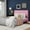 Pink, variant on WJORATA Upholstered Platform Twin Size Bed Frame with Headboard Wooden Slats Support,Beige