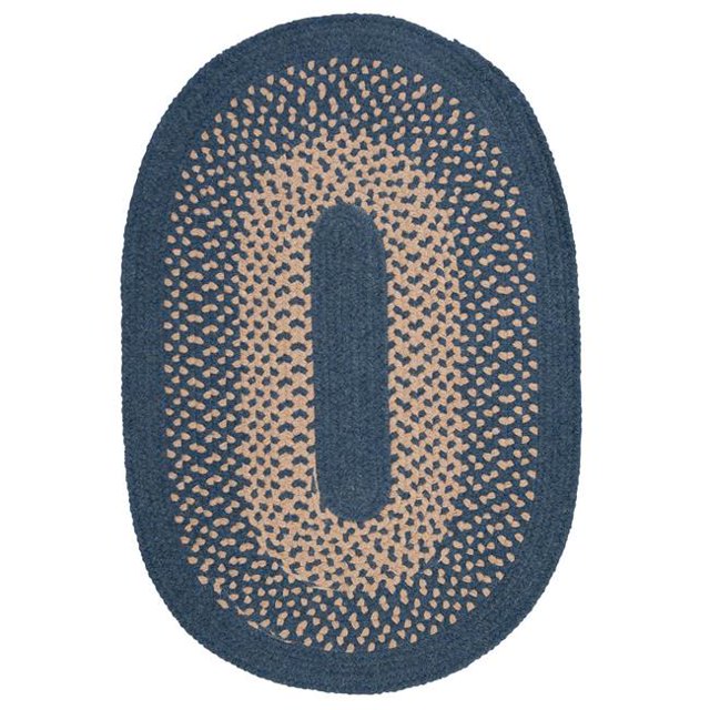 Colonial Mills JK50R036X036 3 ft. Jackson Wool Blend Round Area Rug, Federal Blue