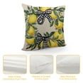thumbnail image 4 of COMIO  Home Sweet Home Lemon Lamb Ear Wreath Throw Pillow Covers, Bless Our Home Summer Cushion Case for Sofa Couch, 4 of 5