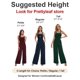 thumbnail image 4 of Mono casual holgado Prettyleaf para mujer, color burdeos, talla S, 4 of 9