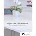 thumbnail image 2 of Byson Protège-Table de Salle à Manger Transparent – Protège-Nappe en PVC pour Table de Salle à Manger, Housse en Vinyle Plastique Imperméable – Transparent, Épais, Nettoyage Facile – 72 x 40 Po – 1,5 mm, 2 of 7