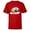 Red, variant on Disney PIXAR Up Carl, Russell & Dug Holiday Sleigh Ride - Short Sleeve T-Shirt for Kids - Customized-White