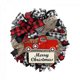 thumbnail image 1 of Elegant Christmas Wreath For Front Door, High-Quality Plastic Cloth Decoration, Versatile Indoor Outdoor Use, Durable Reusable Adornment With, 1 of 5