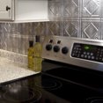 thumbnail image 6 of FASÄDE Traditional Style 4 Decorative Vinyl Backsplash 15 sq ft Kit in Crosshatch Silver, 6 of 7