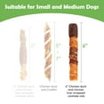 thumbnail image 3 of MON2SUN Chicken Liver, Duck & Chicken Wrapped Rawhide Small Dog Treats, 17.6 oz (10 Count), 6 Inch, 3 of 11