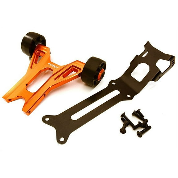 Integy RC Toy Model Hop-ups C27985ORANGE Billet Machined Wheelie Bar Kit for Traxxas X-Maxx 4X4