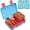 Light Blue, variant on Bento Kids Lunch Box, 6 Compartments BPA Free Bento Box for Kids, Lunch Containers, Dishwasher Safe Back to School Snack Lunch Box, Ideal Portion Sizes On-the-Go Meal, Ages 3+,School(Pink)