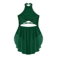 thumbnail image 3 of Yruioon Big Girl's Camisole Lyrical Dance Dress Ballet Gymnastics Skirted Leotard Latin Jazz Modern Green 8, 3 of 9