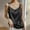 Black, variant on Womens Tank Tops Loose Fit Sevevn Women's Summer Casual And Fashionable Solid V-neck Round Sleeveless Top V Neck Tank Tops For Women