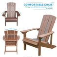 thumbnail image 5 of Patio Hips Plastic Adirondack Chair Lounger Weather Resistant Furniture for Lawn Balcony, Backyard in Lake Blue, 5 of 5