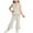 Beige, variant on 2 Piece Sets for Girls Fashion Sleeveless Waistcoat and Flare Suit Pants Kids Clothes Girls Size 2-8
