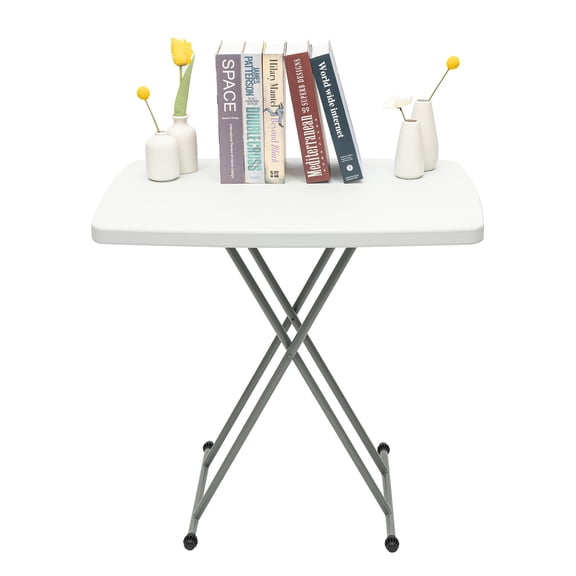 ZhdnBhnos Folding Table Portable Side Desk Height Adjustable Lifting Desk Small Coffee Table Card Table 30x20inch