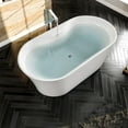 thumbnail image 3 of Eviva Emely Acrylic Tub 60″ Free Standing High-end Bathtub EVTB1014-71WH, 3 of 5