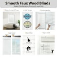thumbnail image 4 of Regal Living Cordless 2-inch Room Darkening Faux Wood Blind, Smooth White, 28.5" x 64", 4 of 9