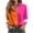 21#Orange, variant on Womens Fashion Button Down Shirts Long Sleeve Dressy Casual Blouses V Neck Button Up Collared Shirts Tops Color Blocked for Women 2024