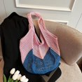 thumbnail image 1 of Bolso de hombro de punto para mujer, bolso de mano moderno, bolso hobo tejido a mano, elegante bolso hobo, 1 of 9