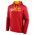 thumbnail image 2 of Men's Logo Athletic Red Kansas City Chiefs Head Start Pullover Hoodie, 2 of 3