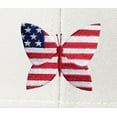 thumbnail image 4 of Patriotic Butterfly Patch USA Flag Trucker Mesh-Back Adult Hat Cap - Blue/White, 4 of 5