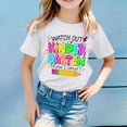 thumbnail image 2 of WhouRiu Girls Back To School T Shirts Short Sleeve Crew Neck Cartoon Graphic Tees Kids Comfortable Cute Casual Tshirt,10-11 Years, 2 of 4