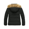 Wantdo Women's Plus Size Puffer Jacket Quilted Winter Coat Warm Hooded