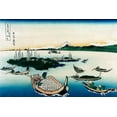 thumbnail image 2 of Hokusai 24x17 White Modern Wood Framed Museum Art Print Titled - Tsukada Island in Musashi Province, 1830, 2 of 4