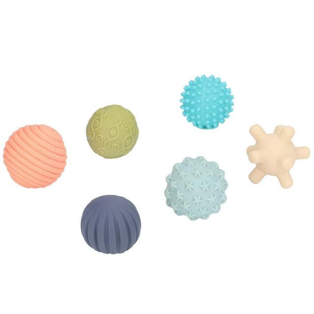 Pelota sensorial texturizada para bebés, 6 piezas, pelota sensorial texturizada para bebés, juego de pelota sensorial texturizada, tecnología innovadora