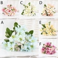 thumbnail image 7 of 18 silk flower artificial lily European style multicolor fake bride flower bouquet wedding family party decoration DIY, 7 of 7