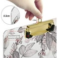 thumbnail image 3 of FMSHPON Pink Flowers RosesLeaves White Clipboard Hardboard Wood Nursing Clip Board and Pull for Standard A4 Letter 13x9 inches, 3 of 7