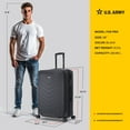 thumbnail image 5 of US ARMY FOX PRO 28" Expandable Large Suitcase with TSA Lock Black, 5 of 10