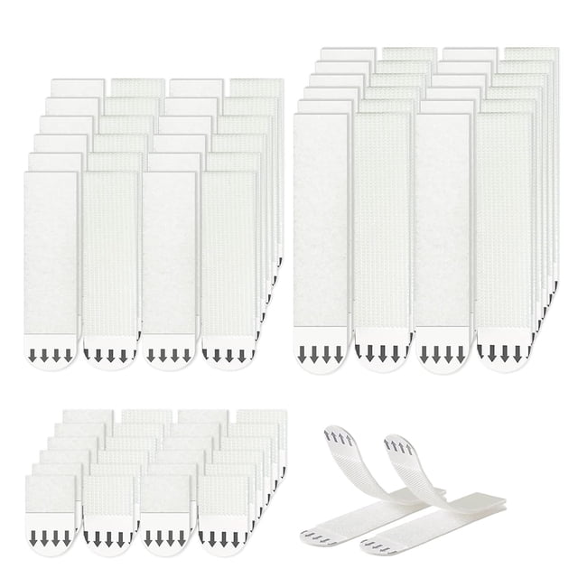 Non-marking Picture Mounting Strips, Heavy Duty Damage Free Hanging for Various Interior Surfaces, Easy Application Without Tools, 36 Pairs (72 Strips) in High Viscosity Polyethylene And Nylon