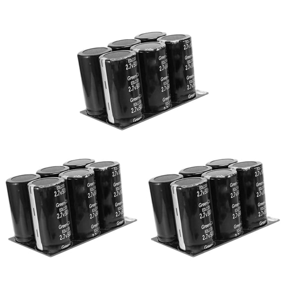 3X Capacitor 2.7V 500F with Protective Plate Capacitors