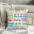 thumbnail image 4 of Throw Pillow Covers Set of 2, Best Friend Home Decorative Pillowcases Cushion Case Covers for Couch Bed Sofa 20x20 Inch, 4 of 5